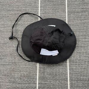 SwimZip UPF 50 Wide Brim Sun Hat - Black, 0-6M